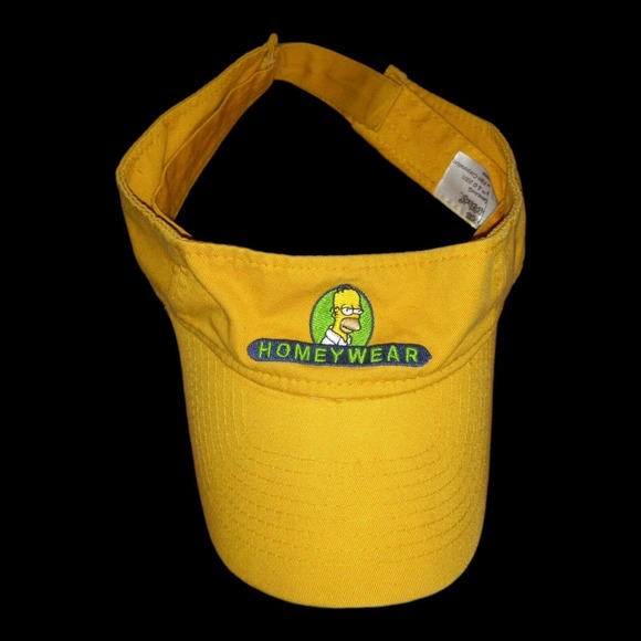 The Simpsons Homer Simpson Matt Groening’ Hat visor 2001 Yellow 20th century fox - Picture 1 of 4
